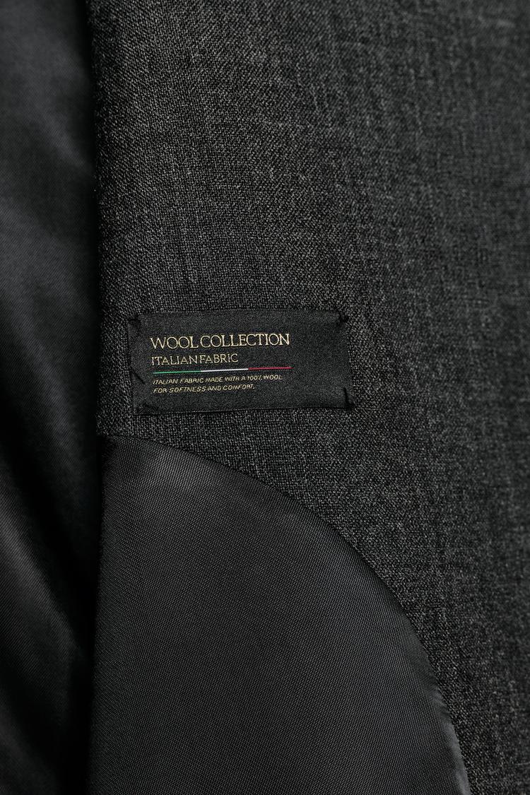 Minimalist High-Neck Wool Blazer