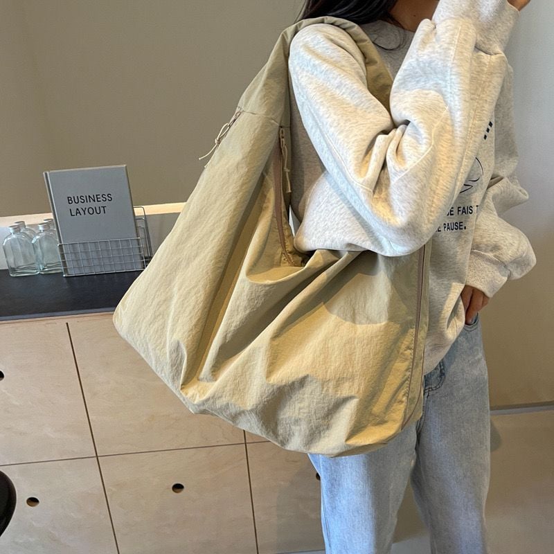 💥Women's Solid Color Textured Draped Tote Bag-Large Capacity🎁