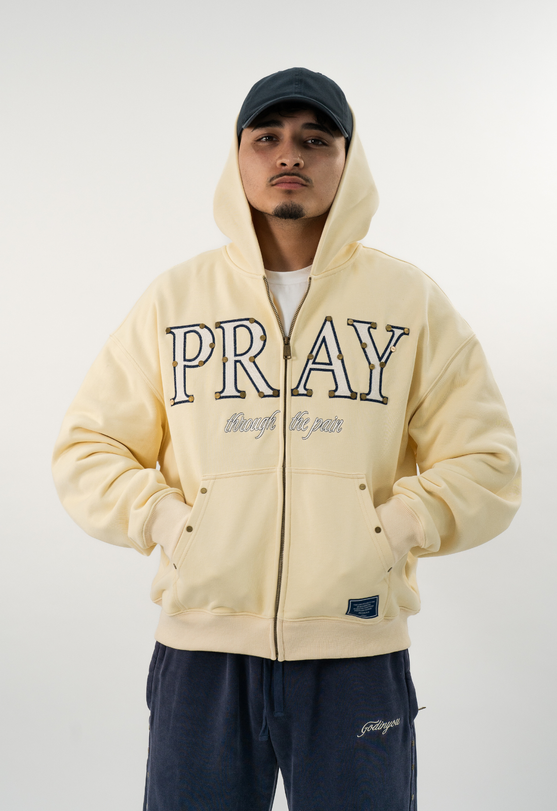"PRAY" ZIP UP HOODIE