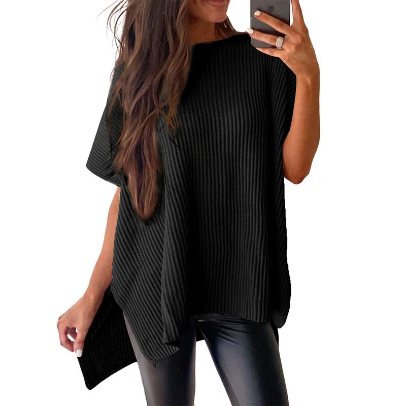 đSHEWIN 2025 Summer Womenâs Casual Knit Pullover Tops ⨠Loose Fit Crew Neck Short Sleeve Trendy Tee | 20K+ SOLD đĽ Best Seller