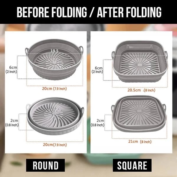 š„2023 Latest Modelš„Air Fryer Silicone Grill Pan