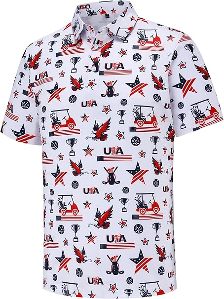 ⛳ Men’s Golf Polo Shirt 👕 | Short Sleeve Performance Top 🔥 Moisture-Wicking, Dry-Fit & Funny Casual Prints 😎