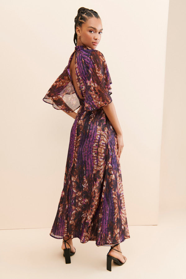 Renata Cape Maxi Dress