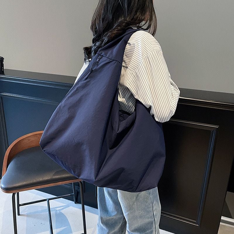 💥Women's Solid Color Textured Draped Tote Bag-Large Capacity🎁