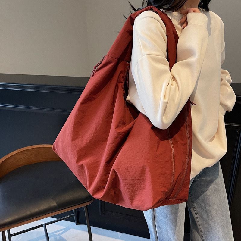 💥Women's Solid Color Textured Draped Tote Bag-Large Capacity🎁