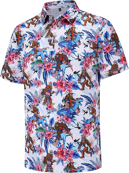 ⛳ Men’s Golf Polo Shirt 👕 | Short Sleeve Performance Top 🔥 Moisture-Wicking, Dry-Fit & Funny Casual Prints 😎