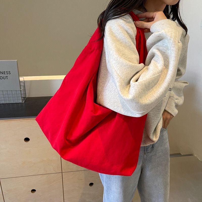 💥Women's Solid Color Textured Draped Tote Bag-Large Capacity🎁