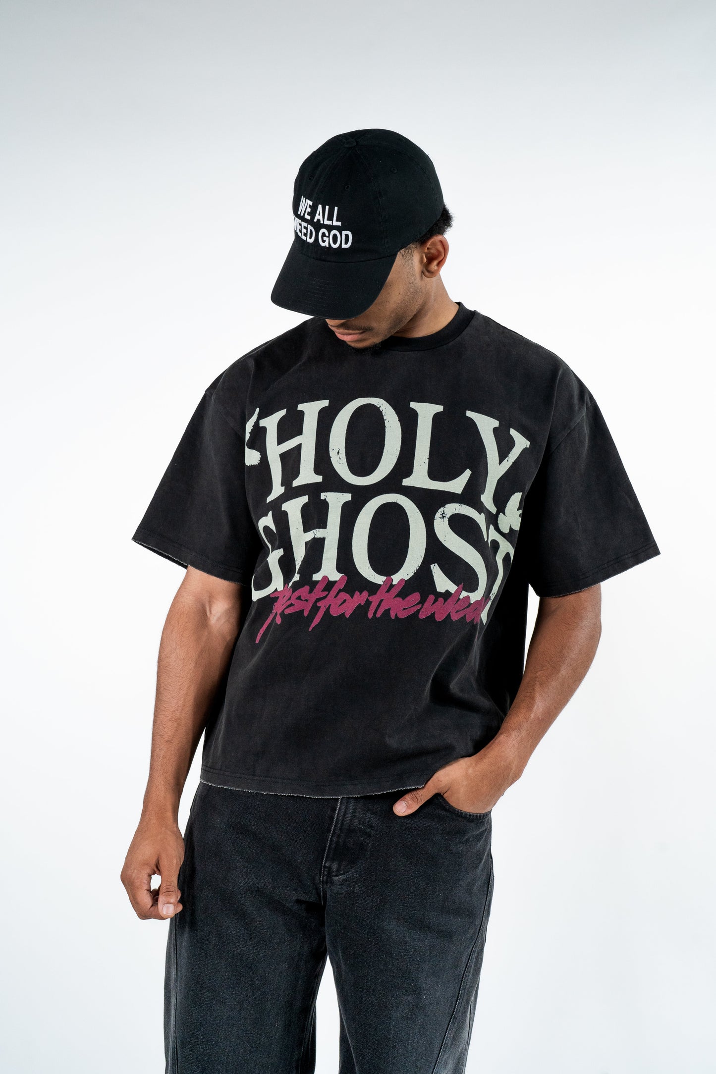 "HOLY GHOST" BOXY TEE