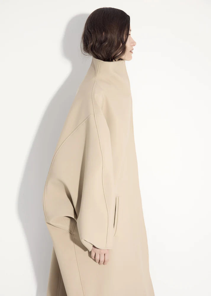 Sculptural Oversized Long Coat – Modern Minimalist Chic
