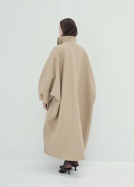 Sculptural Oversized Long Coat – Modern Minimalist Chic