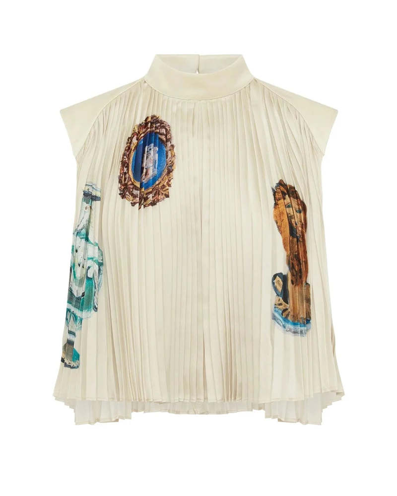 Ethereal Pleated Art Print Ensemble