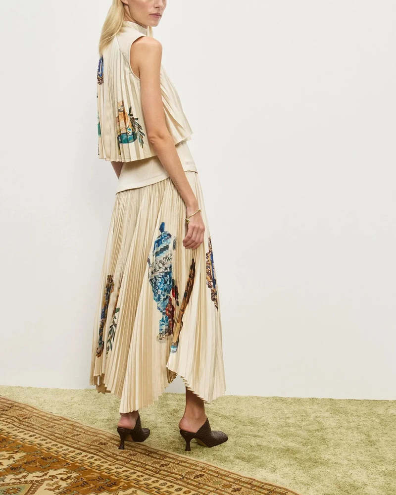 Ethereal Pleated Art Print Ensemble
