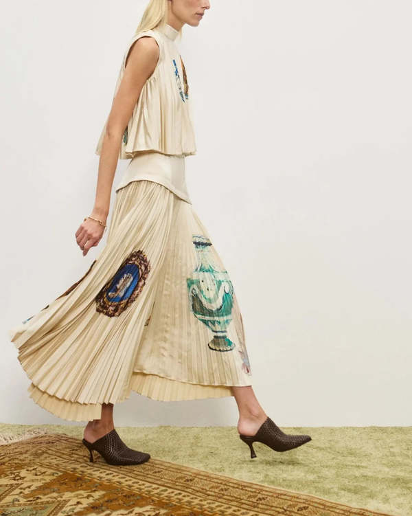 Ethereal Pleated Art Print Ensemble