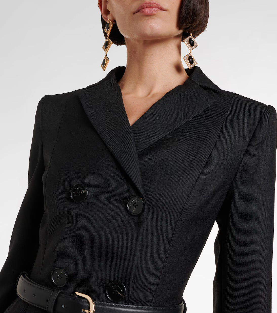 Belted blazer dress