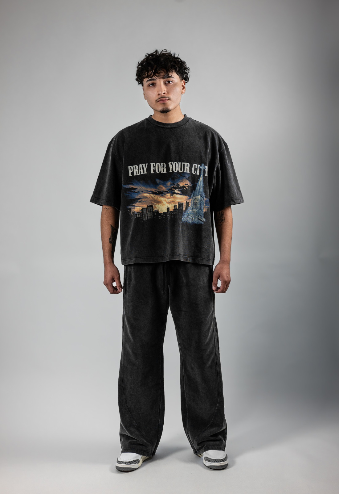 "PRAY FOR CITY" OVERFLOW TEE