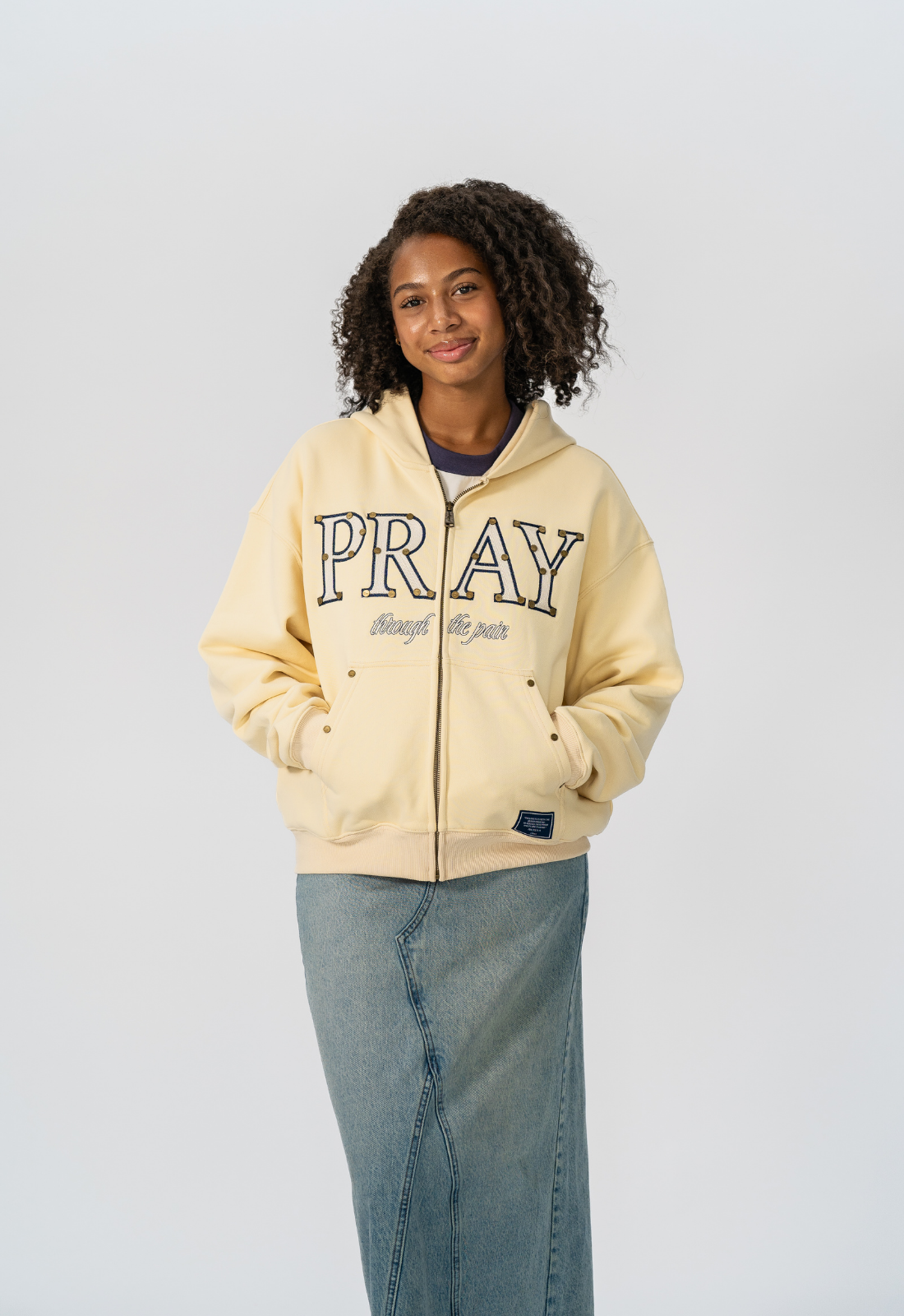 "PRAY" ZIP UP HOODIE