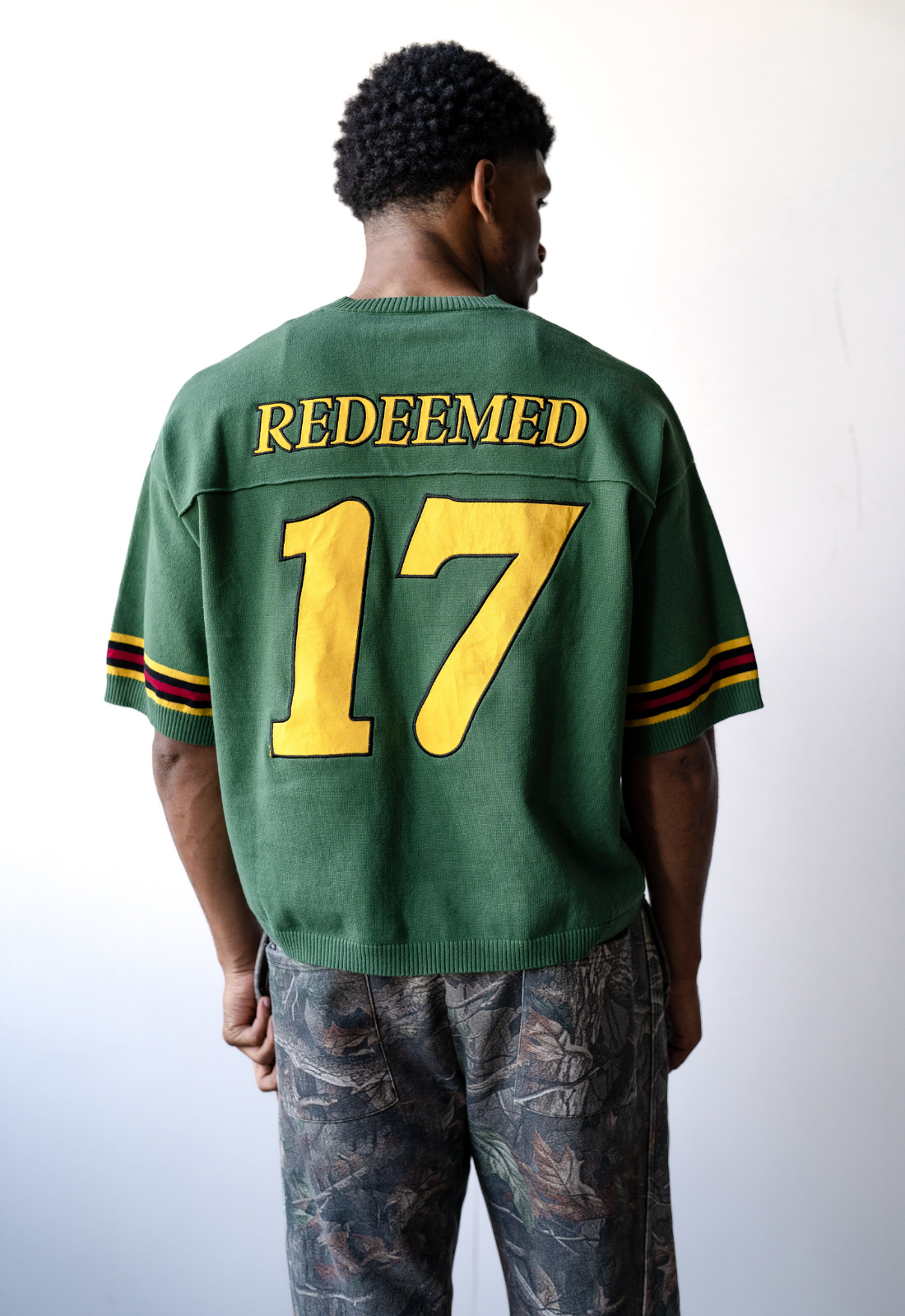 "REDEEMED" KNIT JERSEY