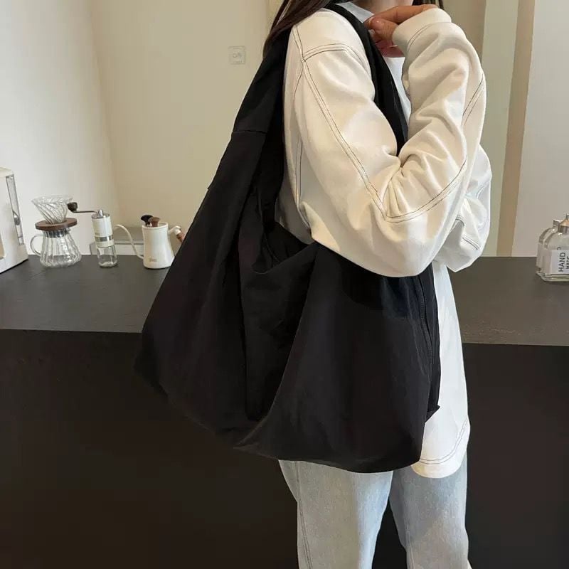 💥Women's Solid Color Textured Draped Tote Bag-Large Capacity🎁