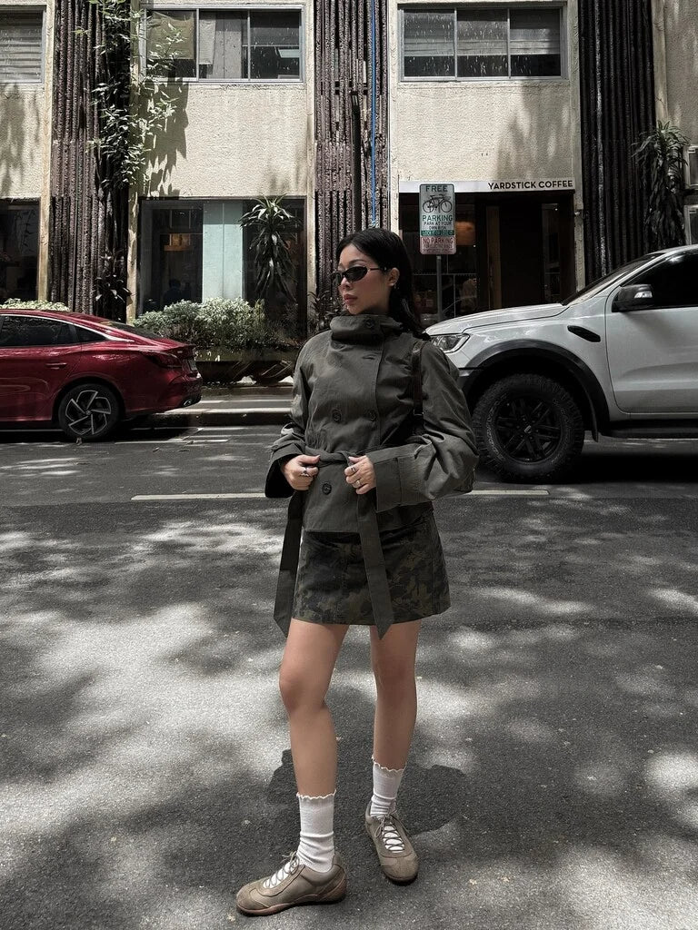 Trendy Wide-Collar Cropped Coat – Effortless Chic