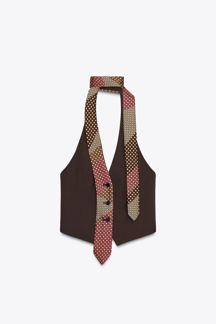 CHOKER TIE VEST TOP