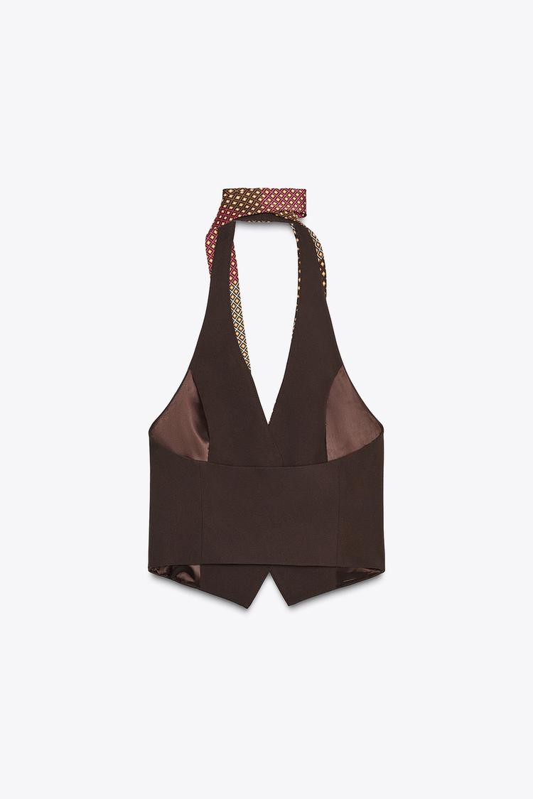 CHOKER TIE VEST TOP