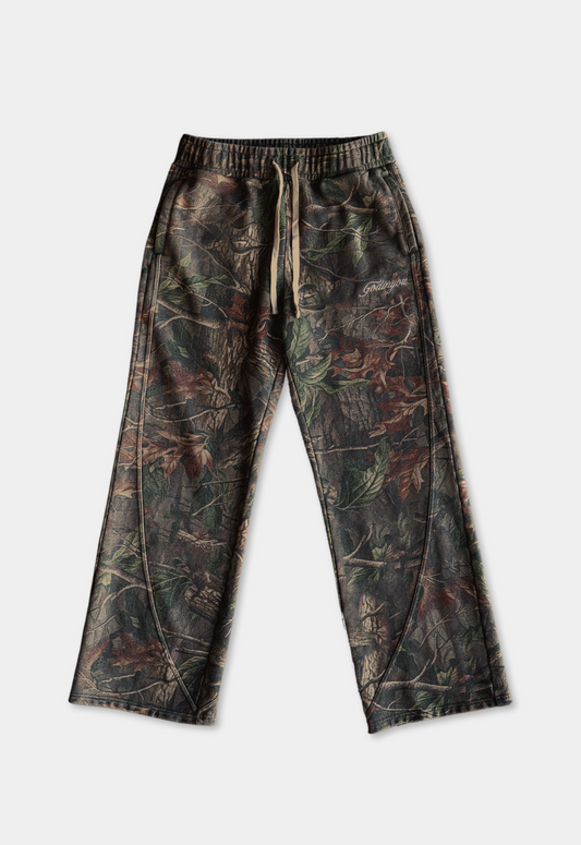 "LOGO" CAMO SWEATPANTS