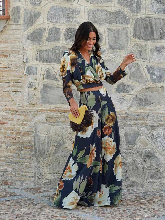 Vintage Floral Elegance Co-ord
