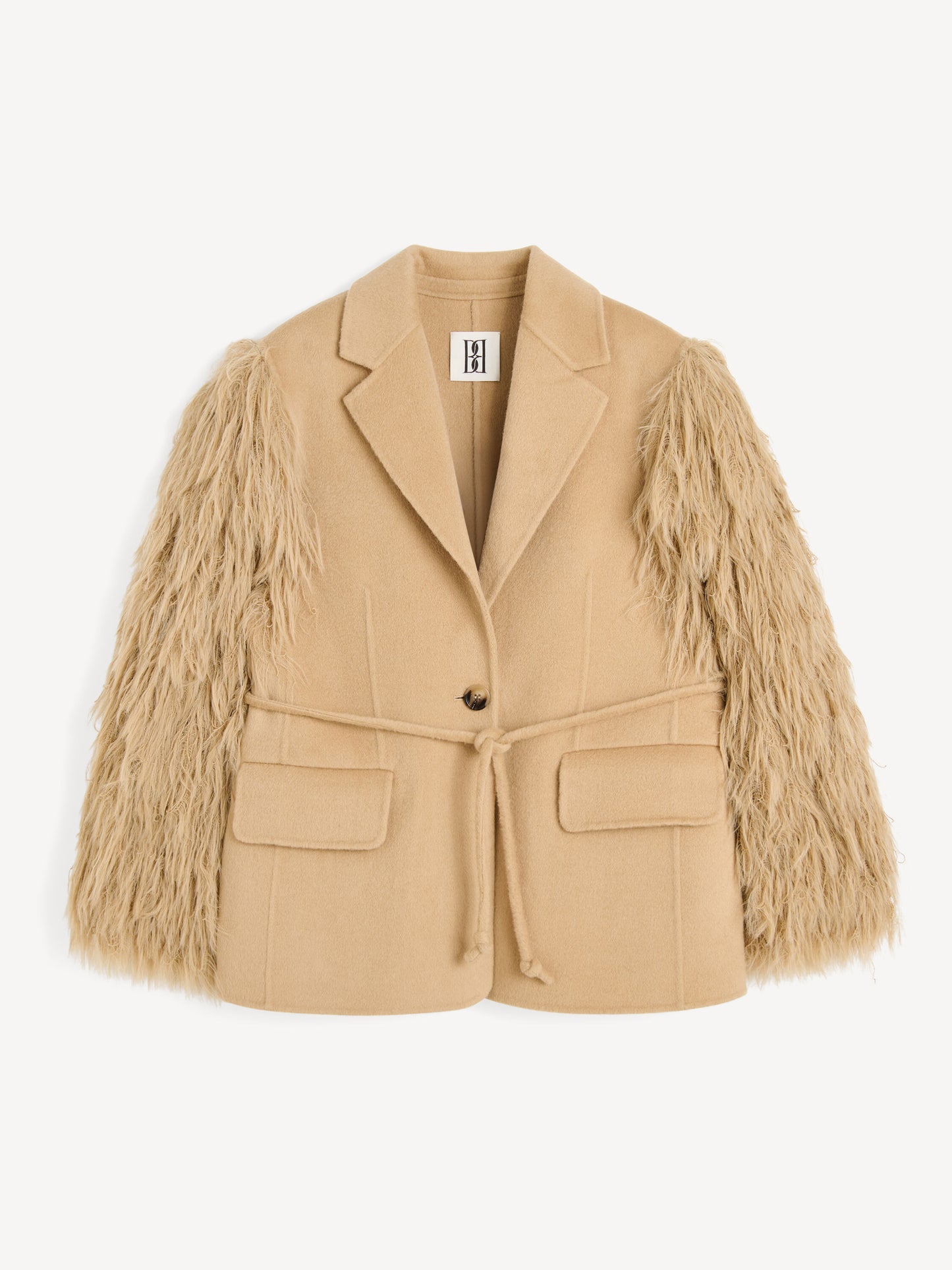 Camel Luxe Textured Blazer
