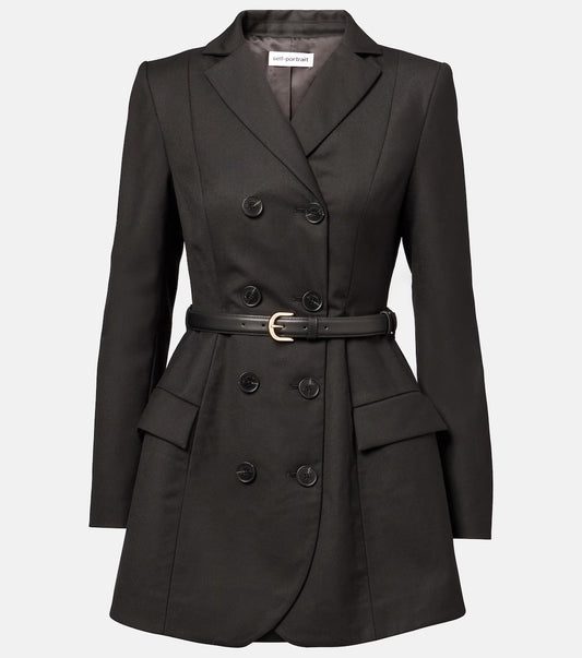 Belted blazer dress